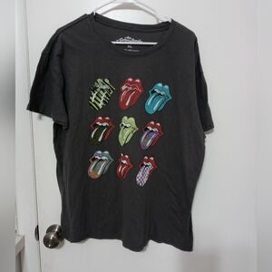 The Rolling Stones Classic Multicolor Tongue Short Sleeve T Shirt XXL